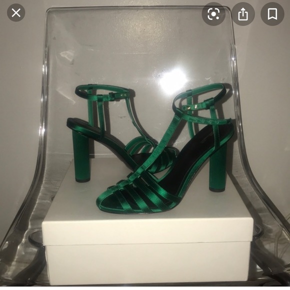 Diane Von Furstenberg Shoes - Diane con Furstenburg Green Heels